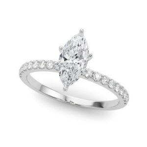 Persephone Classic Pave Diamond Engagement Ring