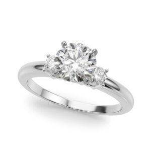 Three Stone Diamond Engagement Ring